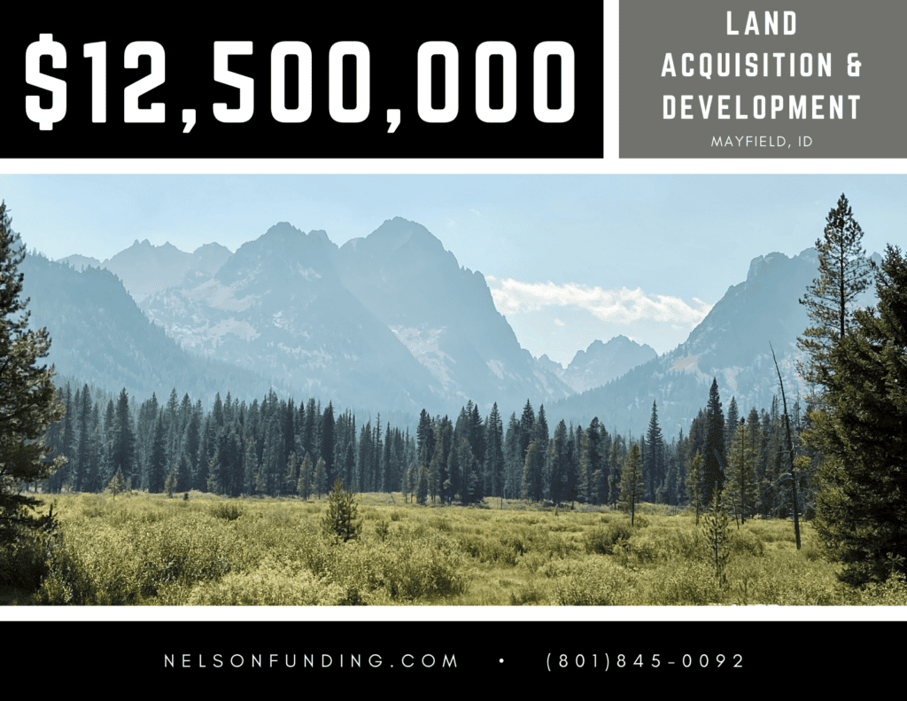 Nelson funding arranges 12500000 Land Acquisition & Development