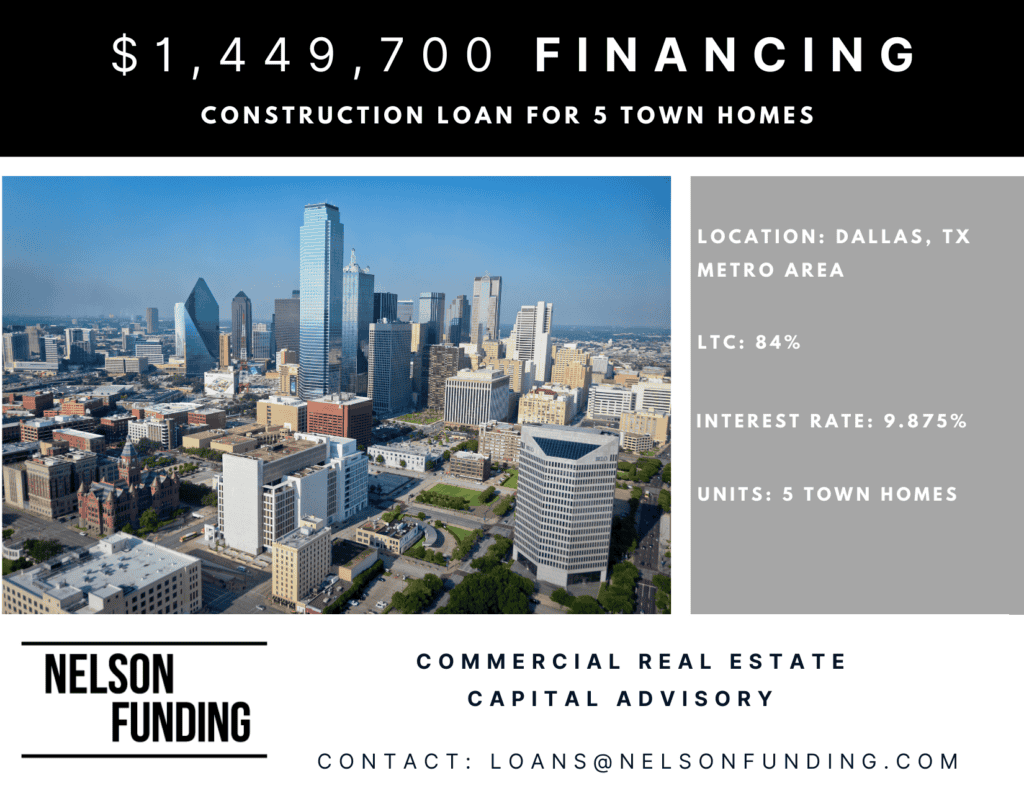 Nelson Funding Closing template for commercial real estate capital advisory